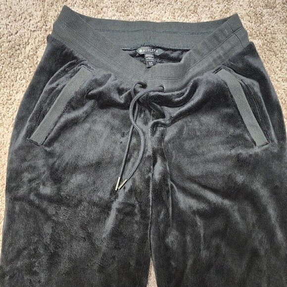 Athleta Recovery Cozy Karma Joggers Small Black Velour Pants Athletic Lounge - Picture 5 of 8